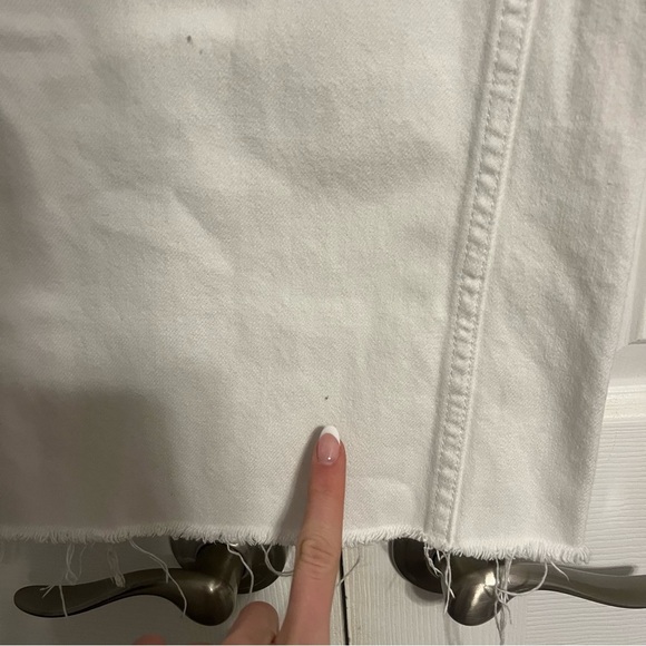 Free People High Rise Straight Flare Jeans White - Picture 9 of 12